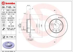 BREMBO 08716514 - DISCO DE FRENO