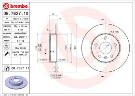 BREMBO 08762710 - DISCO DE FRENO