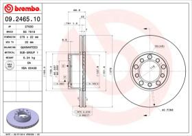 BREMBO 09246510 - DISCO DE FRENO