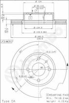 BREMBO 09302320 - DISCO DE FRENO