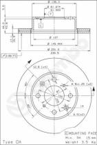 BREMBO 09309510 - DISCO DE FRENO