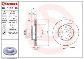 BREMBO 09310210 - DISCO DE FRENO