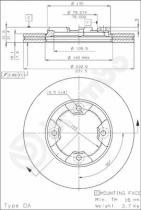 BREMBO 09310510 - DISCO DE FRENO