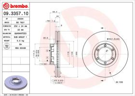 BREMBO 09335710 - DISCO DE FRENO