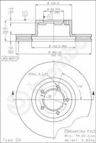 BREMBO 09337310 - DISCO DE FRENO