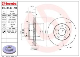 BREMBO 09344210 - DISCO DE FRENO