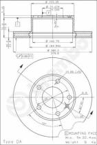 BREMBO 09394910 - DISCO DE FRENO