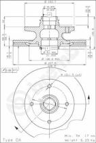 BREMBO 09447110 - DISCO FRENO