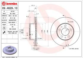 BREMBO 09462910 - DISCO DE FRENO