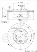 BREMBO 09492110 - DISCO DE FRENO