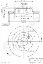 BREMBO 09492510 - DISCO DE FRENO