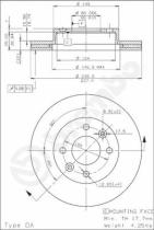 BREMBO 09492520 - DISCO DE FRENO