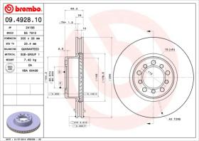 BREMBO 09492810 - DISCO DE FRENO