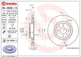 BREMBO 09493914 - DISCO DE FRENO