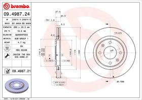 BREMBO 09498724 - DISCO DE FRENO