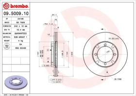 BREMBO 09500910 - DISCO DE FRENO