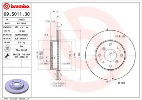 BREMBO 09501130 - DISCO DE FRENO