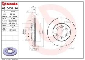 BREMBO 09505910 - DISCO DE FRENO