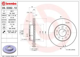 BREMBO 09508210 - DISCO DE FRENO