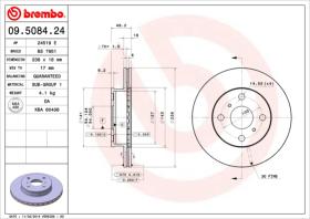 BREMBO 09508424 - DISCO DE FRENO