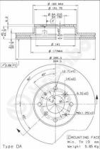 BREMBO 09512410 - DISCO DE FRENO