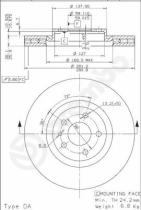 BREMBO 09518010 - DISCO DE FRENO