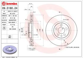 BREMBO 09518024 - DISCO DE FRENO