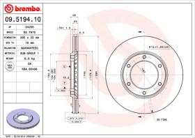 BREMBO 09519410 - DISCO DE FRENO