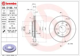 BREMBO 09519614 - DISCO DE FRENO