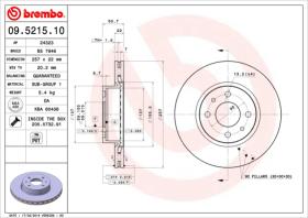 BREMBO 09521510 - DISCO DE FRENO