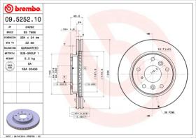 BREMBO 09525210 - DISCO DE FRENO