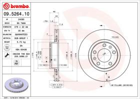 BREMBO 09526410 - DISCO DE FRENO