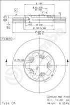 BREMBO 09527110 - DISCO FRENO