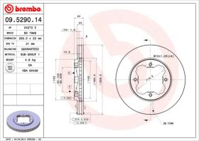 BREMBO 09529014 - DISCO DE FRENO