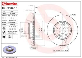 BREMBO 09529610 - DISCO DE FRENO