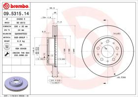 BREMBO 09531514 - DISCO DE FRENO