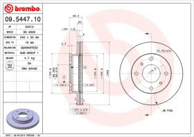 BREMBO 09544710 - DISCO DE FRENO