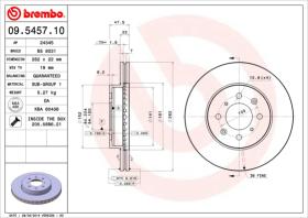 BREMBO 09545710 - DISCO DE FRENO