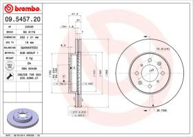 BREMBO 09545720 - DISCO DE FRENO