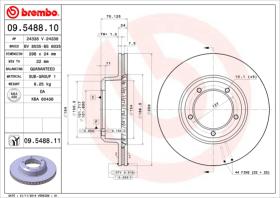 BREMBO 09548810 - DISCO DE FRENO