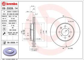 BREMBO 09550914 - DISCO DE FRENO