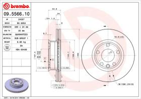 BREMBO 09556610 - DISCO DE FRENO