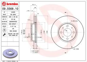 BREMBO 09556810 - DISCO DE FRENO