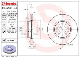 BREMBO 09556824 - DISCO DE FRENO