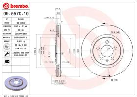 BREMBO 09557010 - DISCO DE FRENO