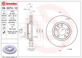 BREMBO 09557410 - DISCO DE FRENO