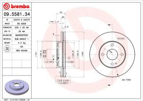 BREMBO 09558134 - DISCO DE FRENO