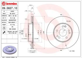 BREMBO 09562710 - DISCO DE FRENO