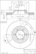 BREMBO 09563310 - DISCO DE FRENO