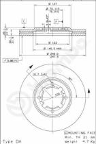 BREMBO 09566810 - DISCO FRENO